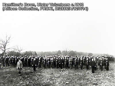 Hamiltonsbawn volunteers in 1913. Allison collection photo in PRONI, Crown copyright