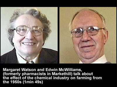 Photo of Margaret Watson and Edwin McWilliams in 2003.