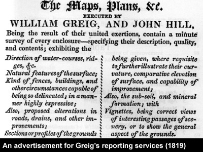 Greig advertisement.