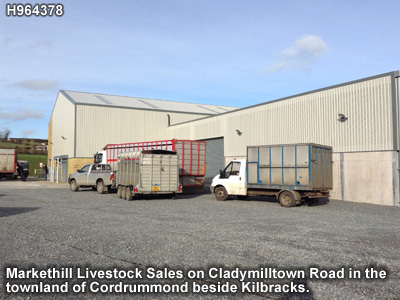 The livestock mart in Markethill.